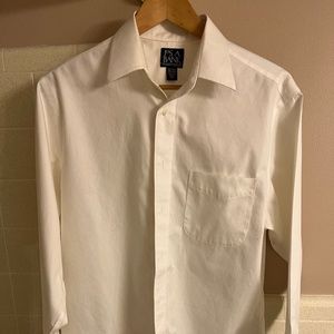 White Joseph A Bank Button Down
